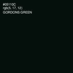 #05110C - Gordons Green Color Image